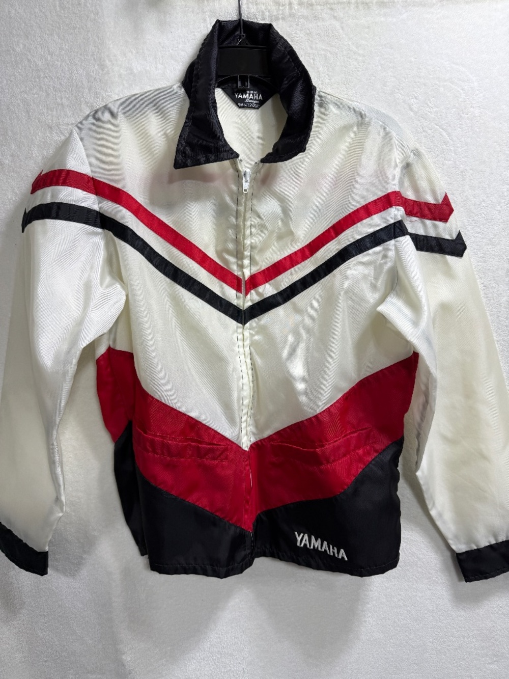 Vintage 80's Yamaha Jacket Nylon Windbreaker M Chevron Racing Design - Canada